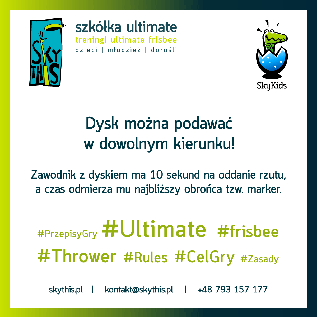 Gra z dyskiem w utlimate frisbee