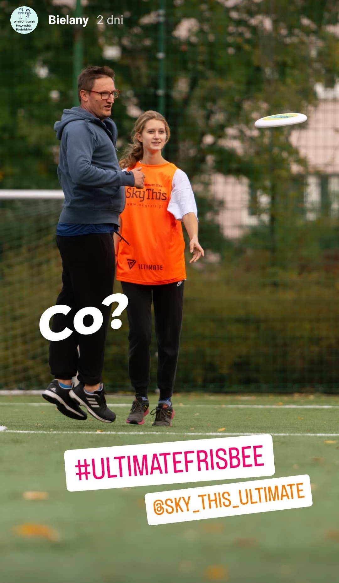 Zajęcia sportowe - Ultimate frisbee na Bielanach