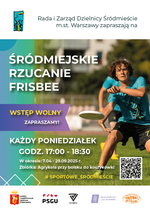 Frisbee w Śródmieściu - otwarte zajęcia dla każdego