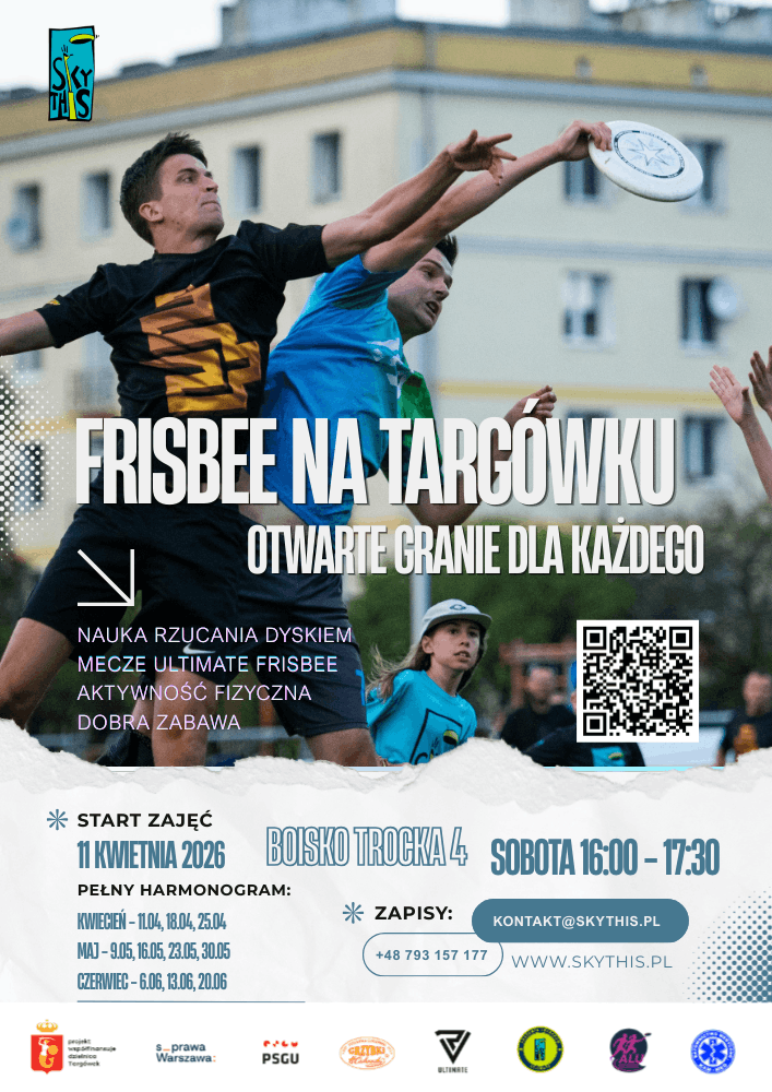 Otwarte zajęcia ultimate frisbee dla mieszkańców na Targówku